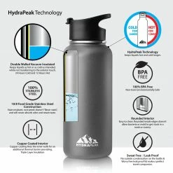 Wide Mouth Bottles 32oz Bottle - Black