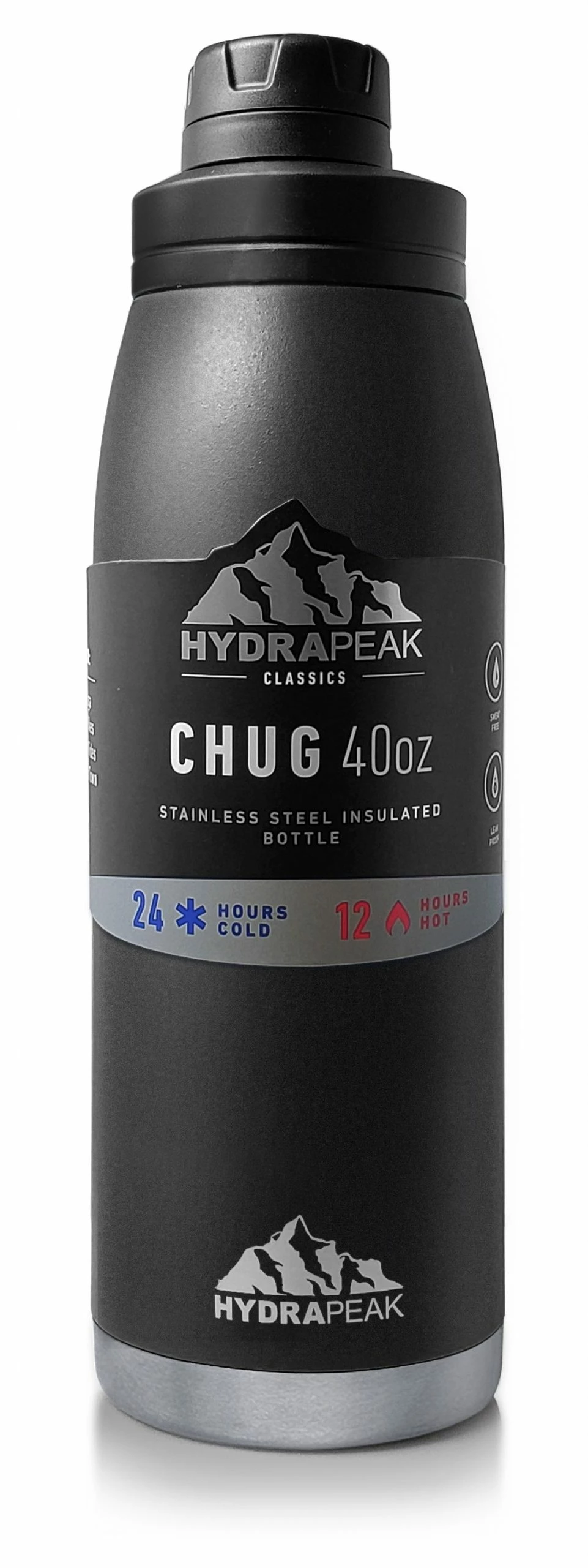 Wide Mouth 40oz Bottles - Black 4 Wide Mouth 40oz Bottles - Black