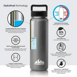 Wide Mouth Bottles 22oz Bottle - Black