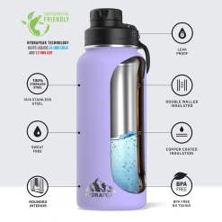 Wide Mouth Bottles 32oz Bottle - Lilac