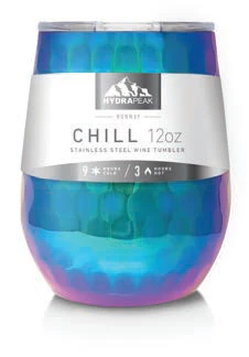 Savor Series 12oz Wine Tumbler - Hammered Rainbow