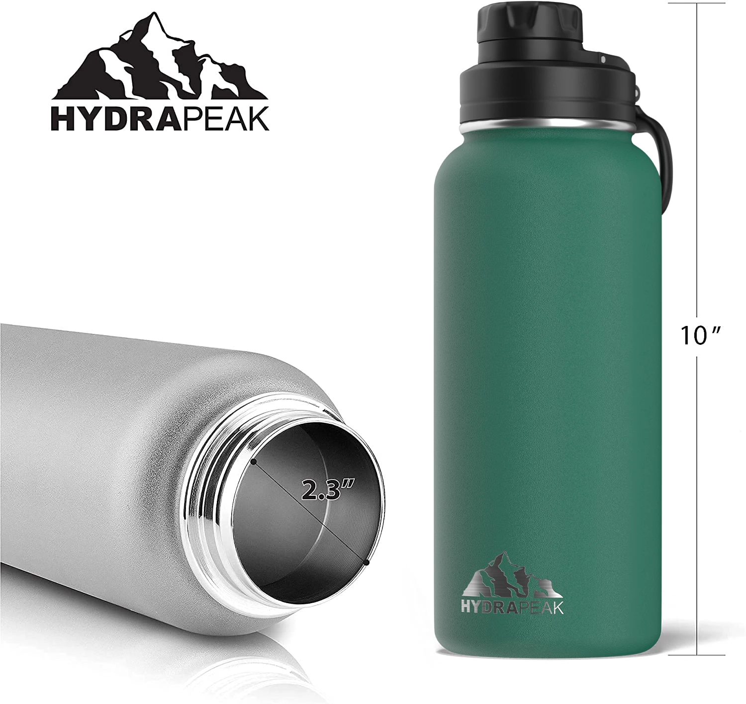 Wide Mouth 32oz Bottle - Forest Green Bottles 7 Wide Mouth 32oz Bottle - Forest Green Bottles